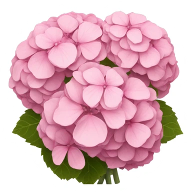 Pink hydrangeas bouquet  sticker
