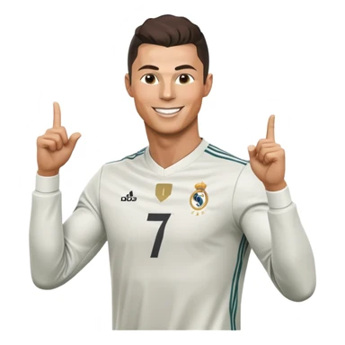 Cristiano ronaldo making his celebration SIU sticker