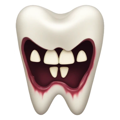 vampire tooth sticker