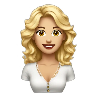 Woman country singer sticker