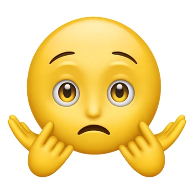 Yellow emoji rolling eyes and shrugging sticker