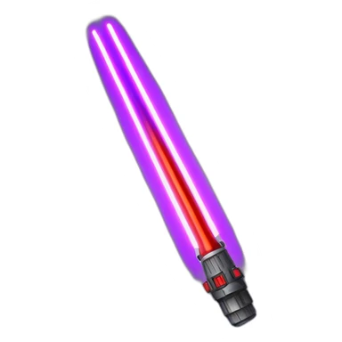Red lightsaber crossed with purple lightsaber sticker