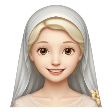 crée moi une jeune fille très belle avec le voile sticker