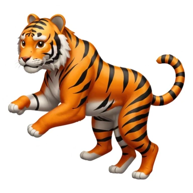 High resolution of a runnig tigar sticker