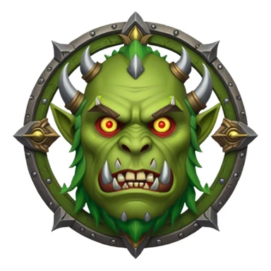 warcraft orc faction emblem sticker