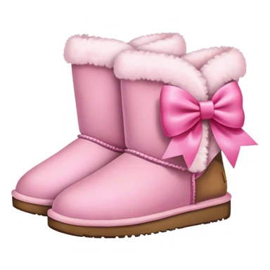 Uggs with a rosa bow on it sticker