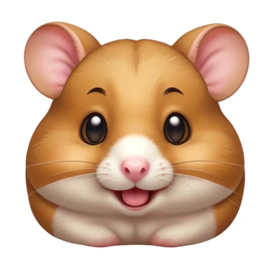 Cinematic Comical Brown Hamster Portrait Emoji, Head tilted dramatically with an exaggeratedly amused expression, featuring a striking rich brown coat with a playful shine, wide, expressive dark eyes filled with humorous disbelief, Simplified yet hilariously expressive features, highly detailed, glowing with a slightly sassy glow, high shine, dramatic yet playful, stylized with an air of cheeky mischief, bright and endearing, soft glowing outline, capturing the essence of a spirited and over-the-top hamster, so meme-worthy it feels like it could side-eye its way into internet fame instantly! sticker