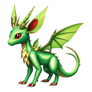Shiny Exotic Flygon-Amaura-Leafeon-Scyther-Hybrid-Creature sticker