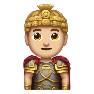 Roman emperor pixel art sticker