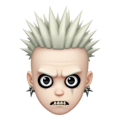 Freaky little punk man sticker