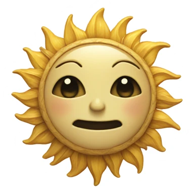 Vintage sun sticker
