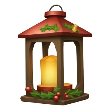 christmas-lantern-with-decoration sticker