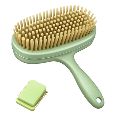 pastel olive Hairbrush sticker