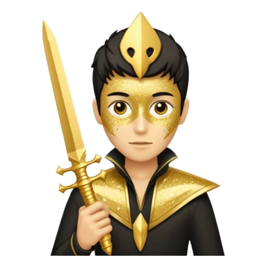 Glitter assassin sticker