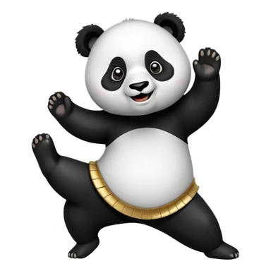A Panda dancing to egiptian music sticker