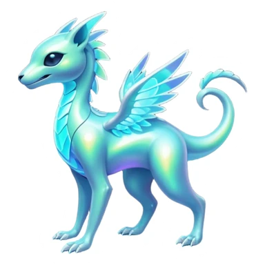 Futuristic Ethereal Modern Fakémon-creature-hybrid Full Body sticker