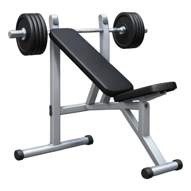 gym bench with a single dumbbell on it sticker