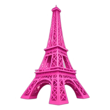pink Eiffel tower sticker
