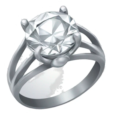 pretty silver diamond ring  sticker