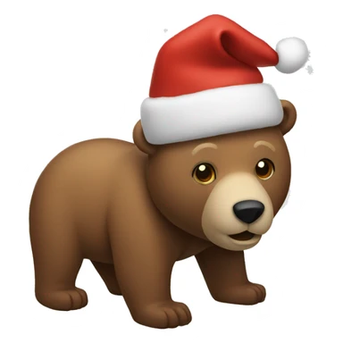 Christmas bear sticker