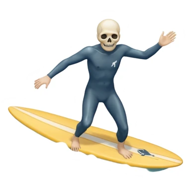 Corpse riding waves sticker