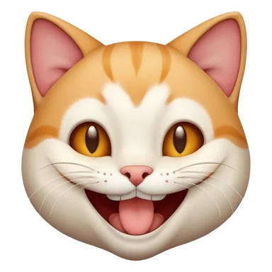 He laughed cat sticker