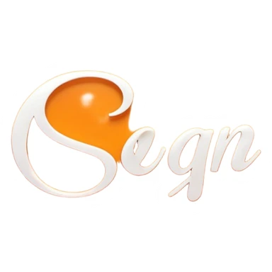 "A digital emoji features the word 'Sign' centered in an elegant, flowing white cursive font against a warm, radiant orange background. The background smoothly transitions from darker to lighter shades, creating a soft glowing effect. The image has rounded corners, giving it a polished, modern look while maintaining a clean and inviting aesthetic." sticker
