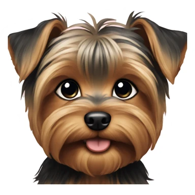 Yorkie puppy sticker
