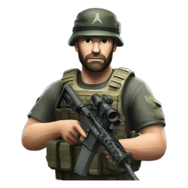 Captain price holding a m4a1 sticker
