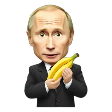 Vladimir Putin Eats Banana sticker