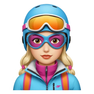 Ski chica morema sticker