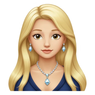 BLONDE AND LONG HAIR RICH GIRL sticker
