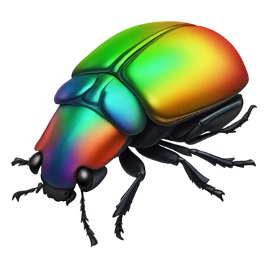A rainbow scarab beetle sticker