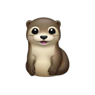 Loutre sur frigo sticker