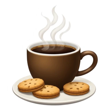 Coffee and biscuits sticker