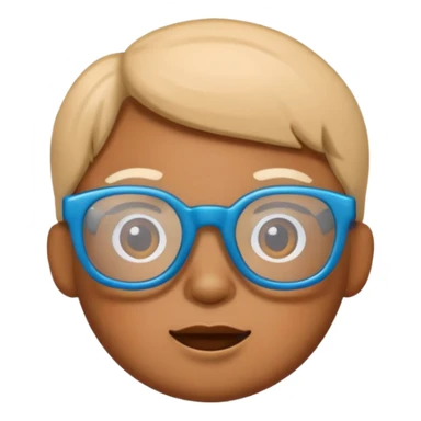 toy with glasses sticker