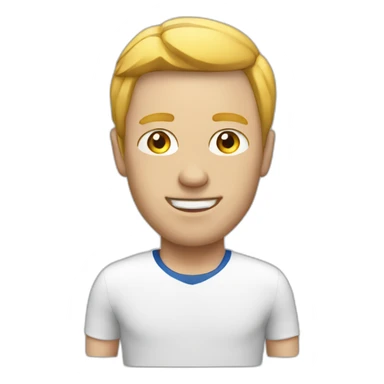 white man marathon runner sticker