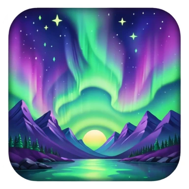 only northern light sticker