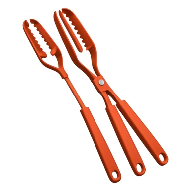 Black Silicon Kitchen tongs sticker