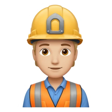 builder in a helmet sticker