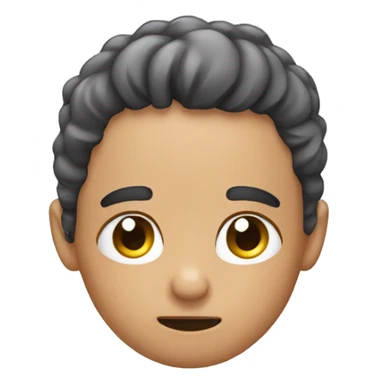 Thinking scratching scalp sticker