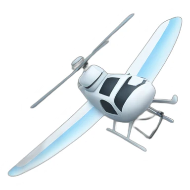 Cat flying with its tail as a helicopter blade sticker