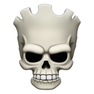 Skull Bart Simpson sticker