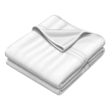 white hotel room towel sticker