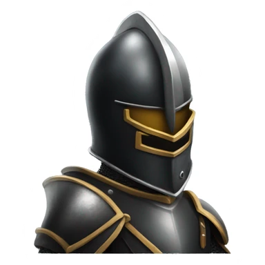 knight black helmet fantasy sticker