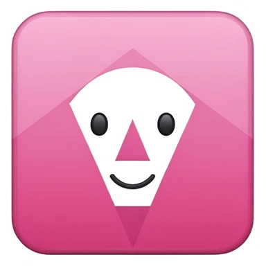mac os icon pink geometric set square sticker
