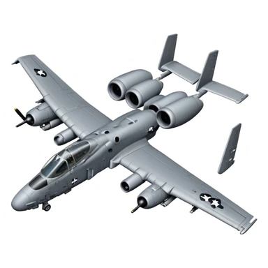 A-10 Thunderbolt II - Fairchild Republic (Grey) sticker