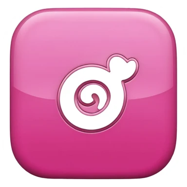 pink 3d Pinterest logo sticker