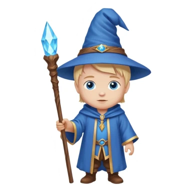 baby wizard with staff sticker