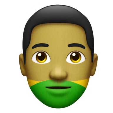 100% in Jamaican colors. Green, black and gold sticker